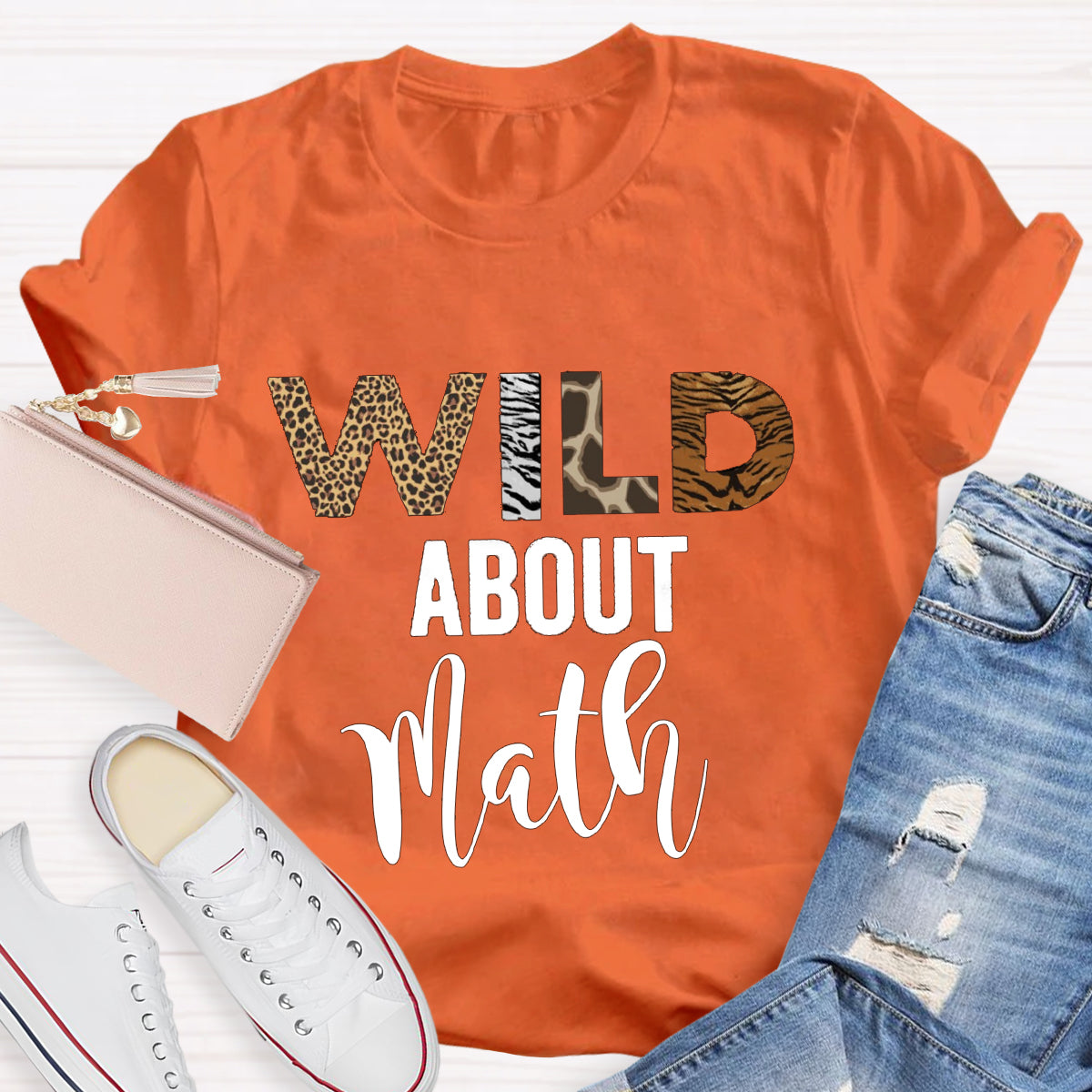 Wild About Math Teacher T-Shirt