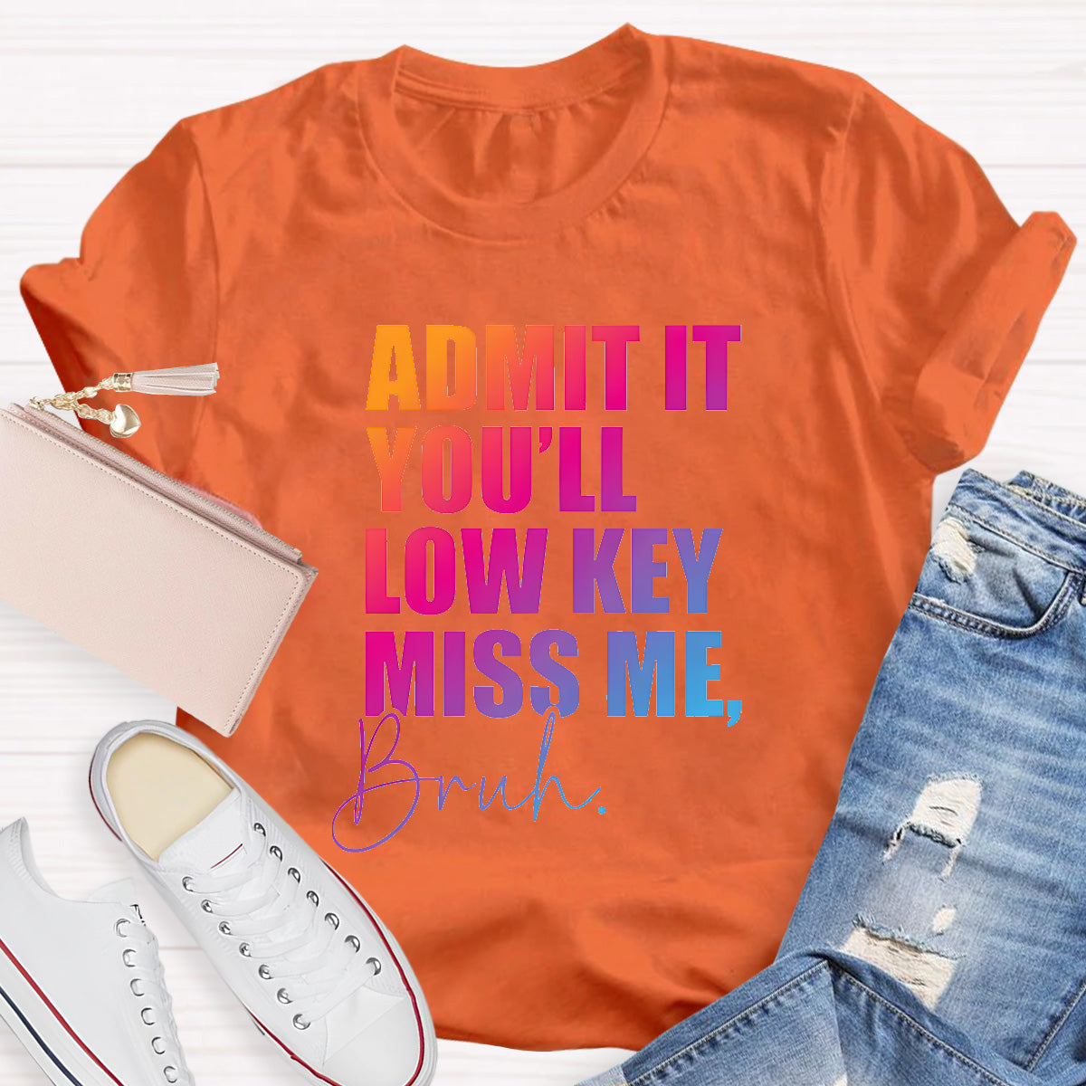 Admit It You'll Low Key Miss Me Teacher T-Shirt