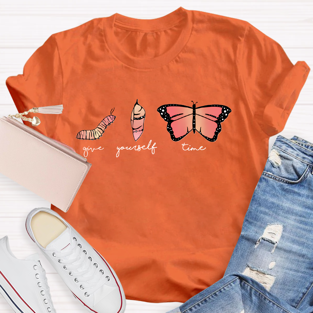 Give Yourself Time Become Butterfly T-Shirt