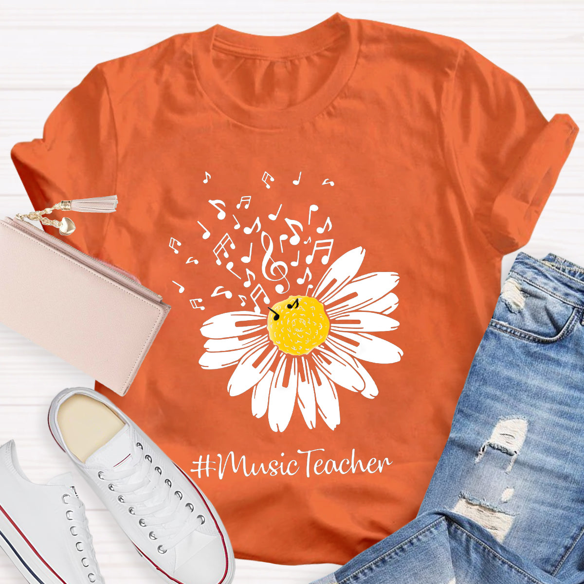 Sunflower Music Teacher T-Shirt