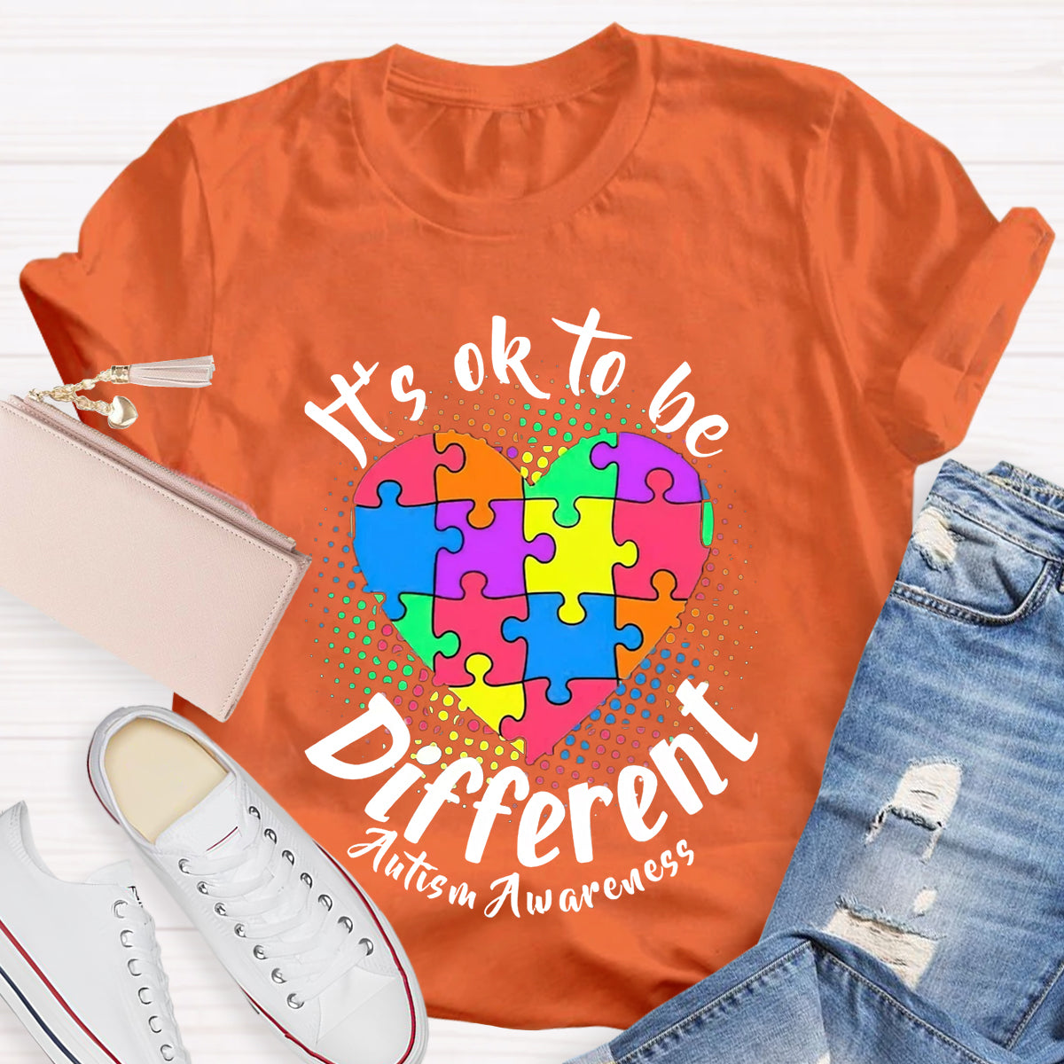 Autism It'S Ok To Be Different T-Shirt