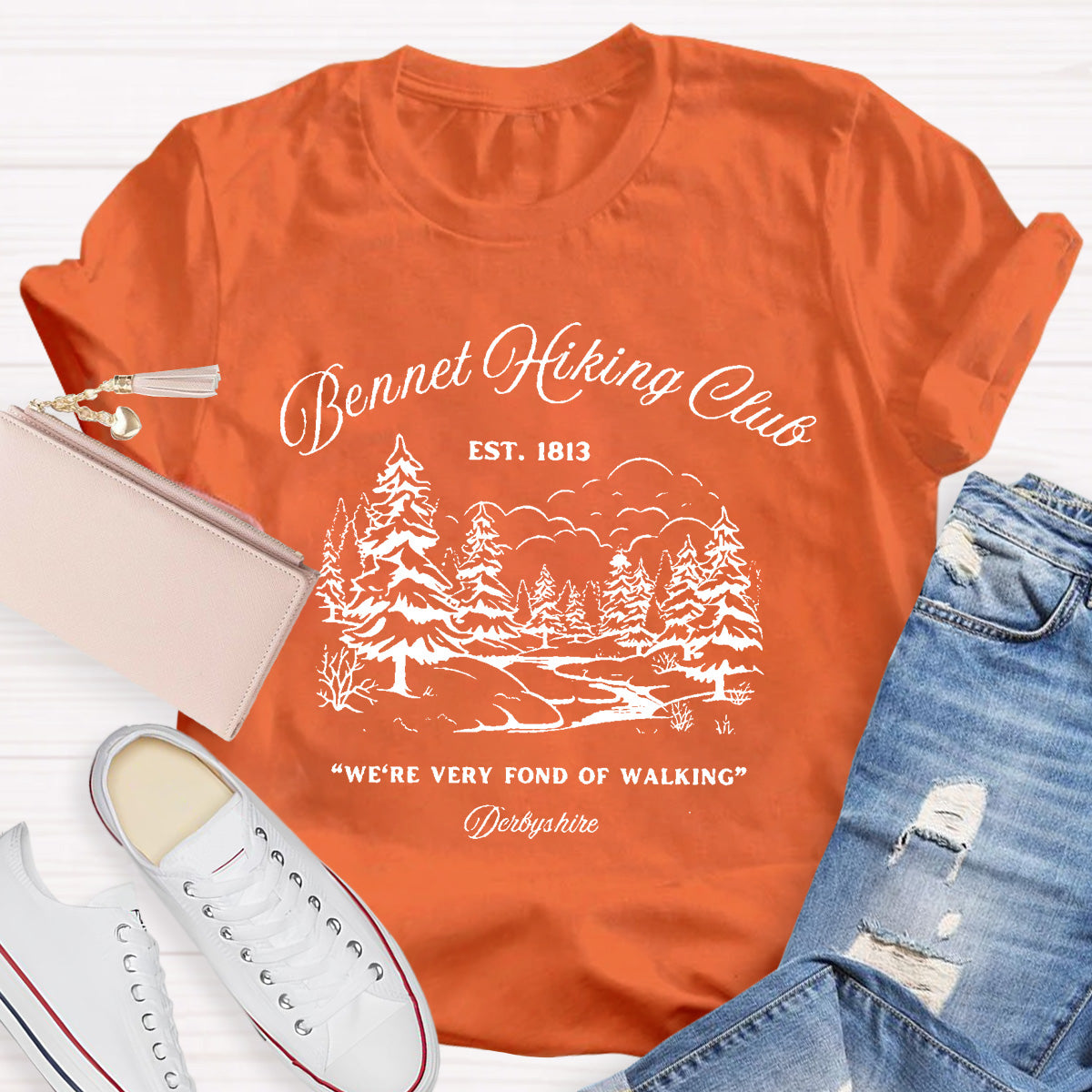 We're Very Fond Of Walking Teacher T-Shirt