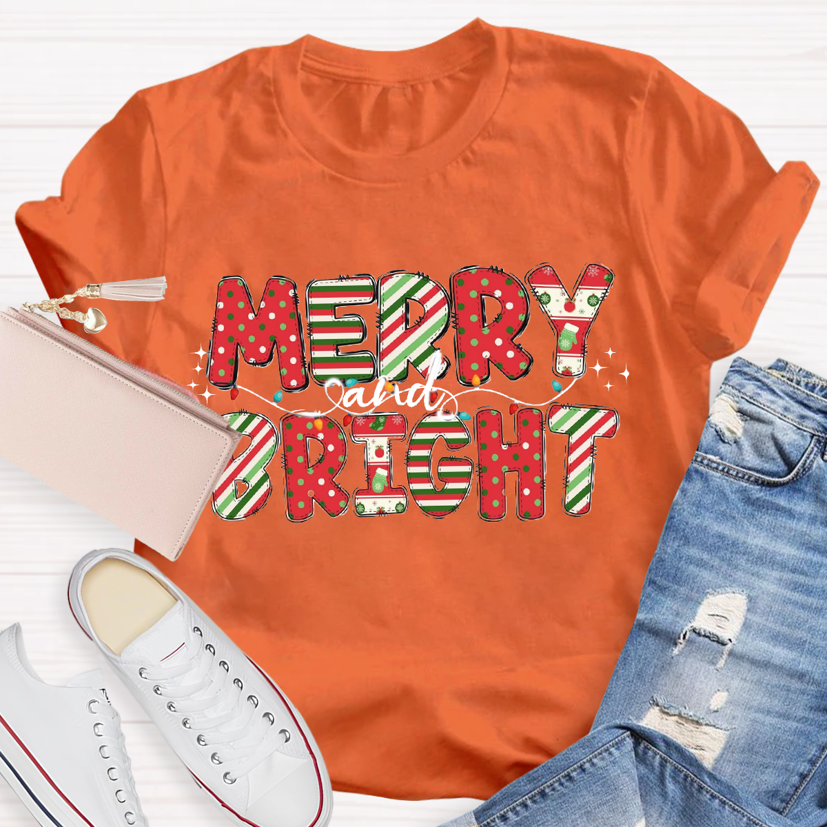 Merry And Bright Dot T-Shirt