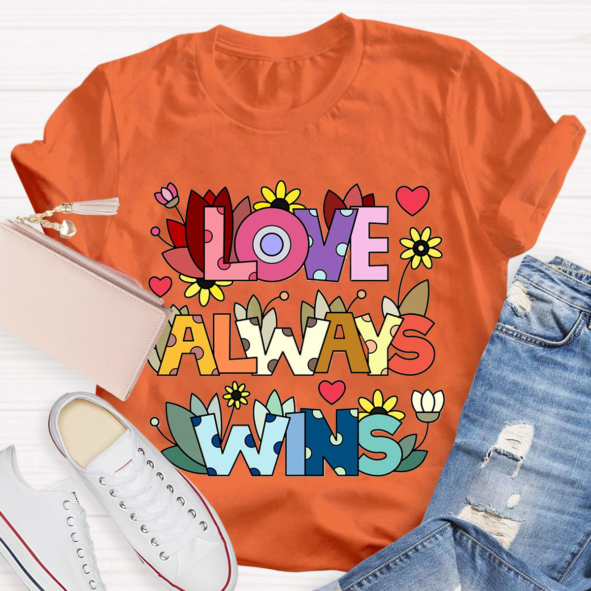 Love Always Wins Floral T-Shirt