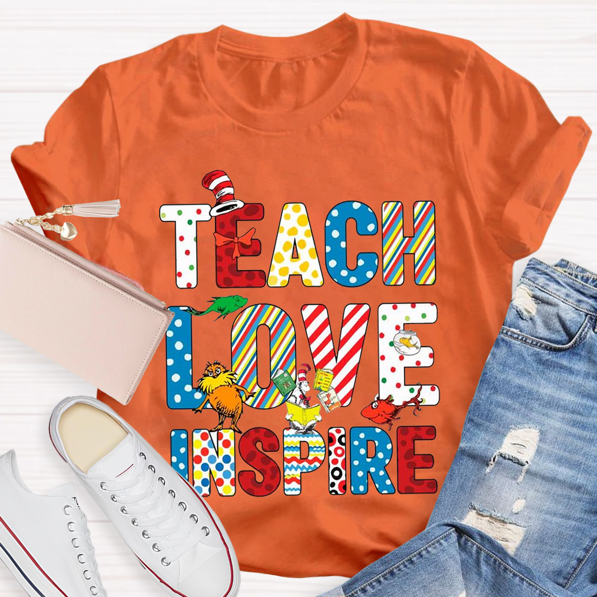 Teach Love Inspire Teacher T-Shirt