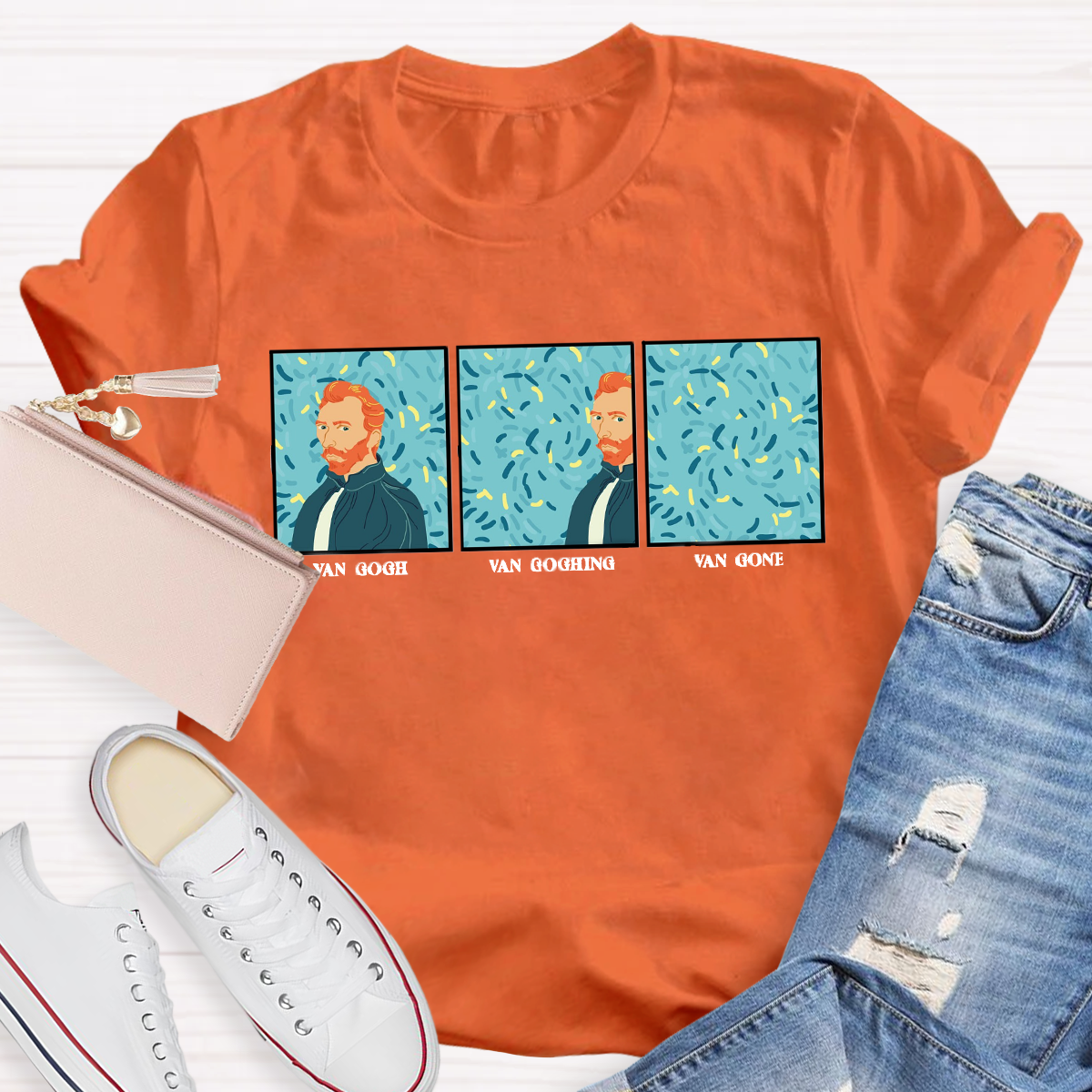 Van Gogh Van Going Van Gone Art Teacher T-Shirt