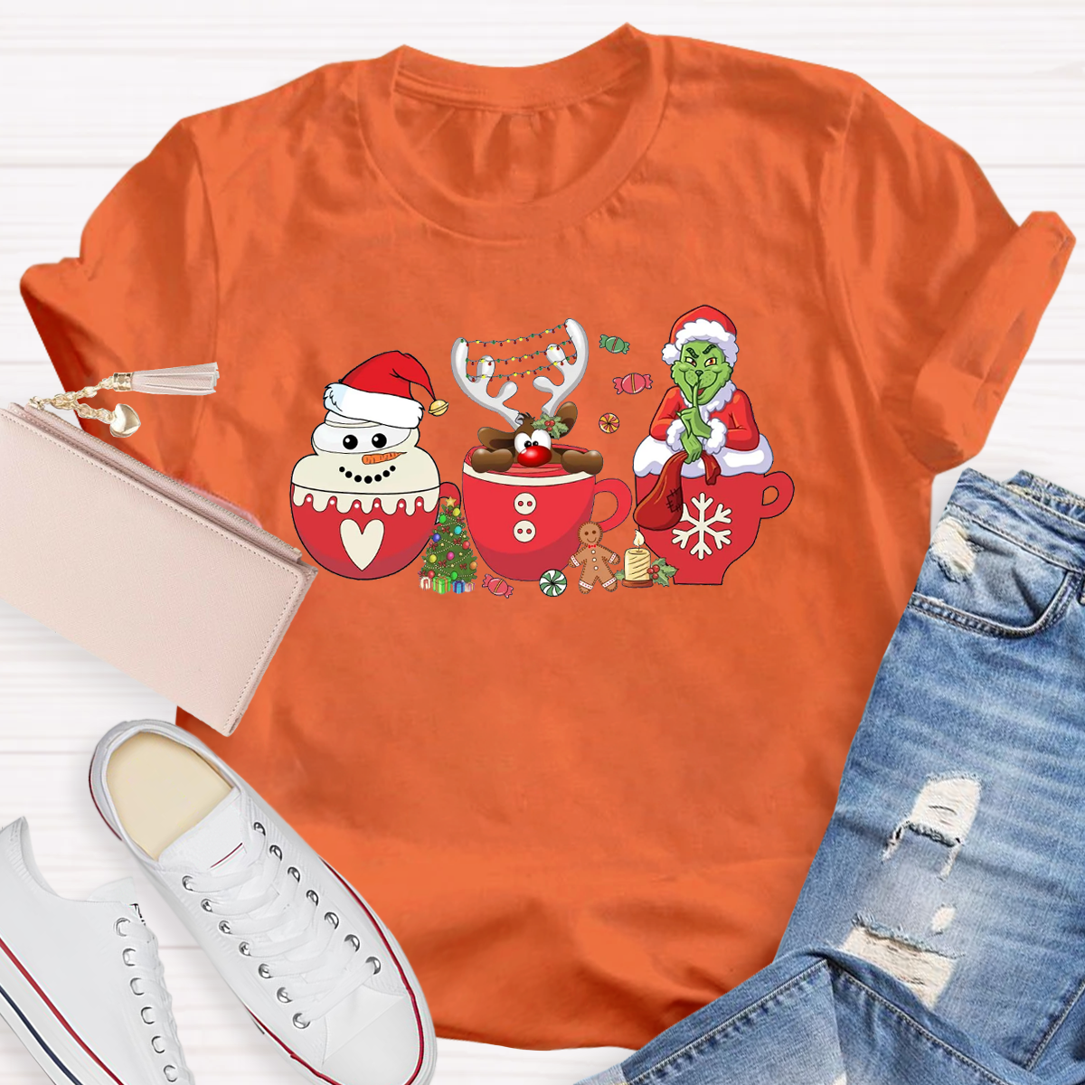 Retro Grinch Christmas Coffee T-Shirt