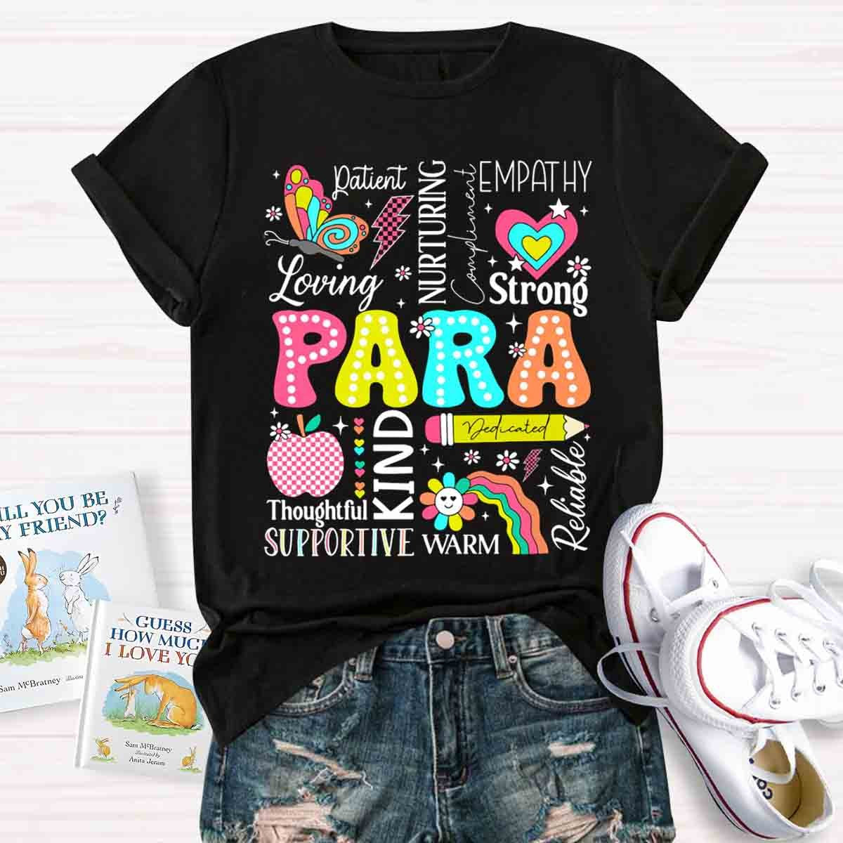 Paraprofessional Paraeducator First Day Back To School T-Shirt