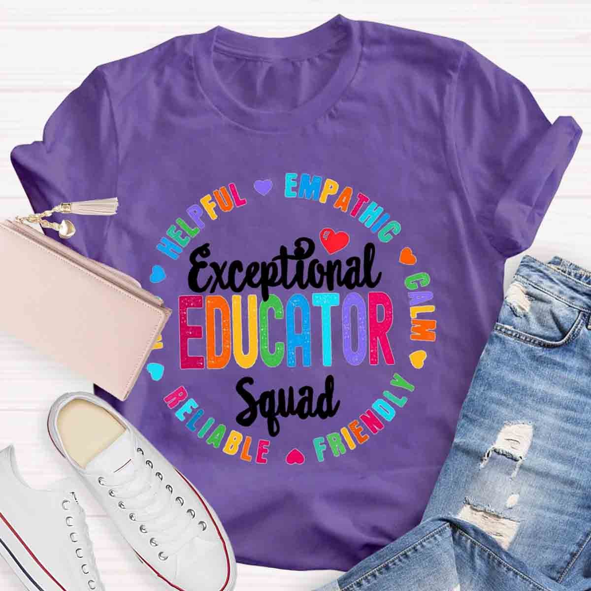 Exceptional Educator Squad Teacher T-Shirt