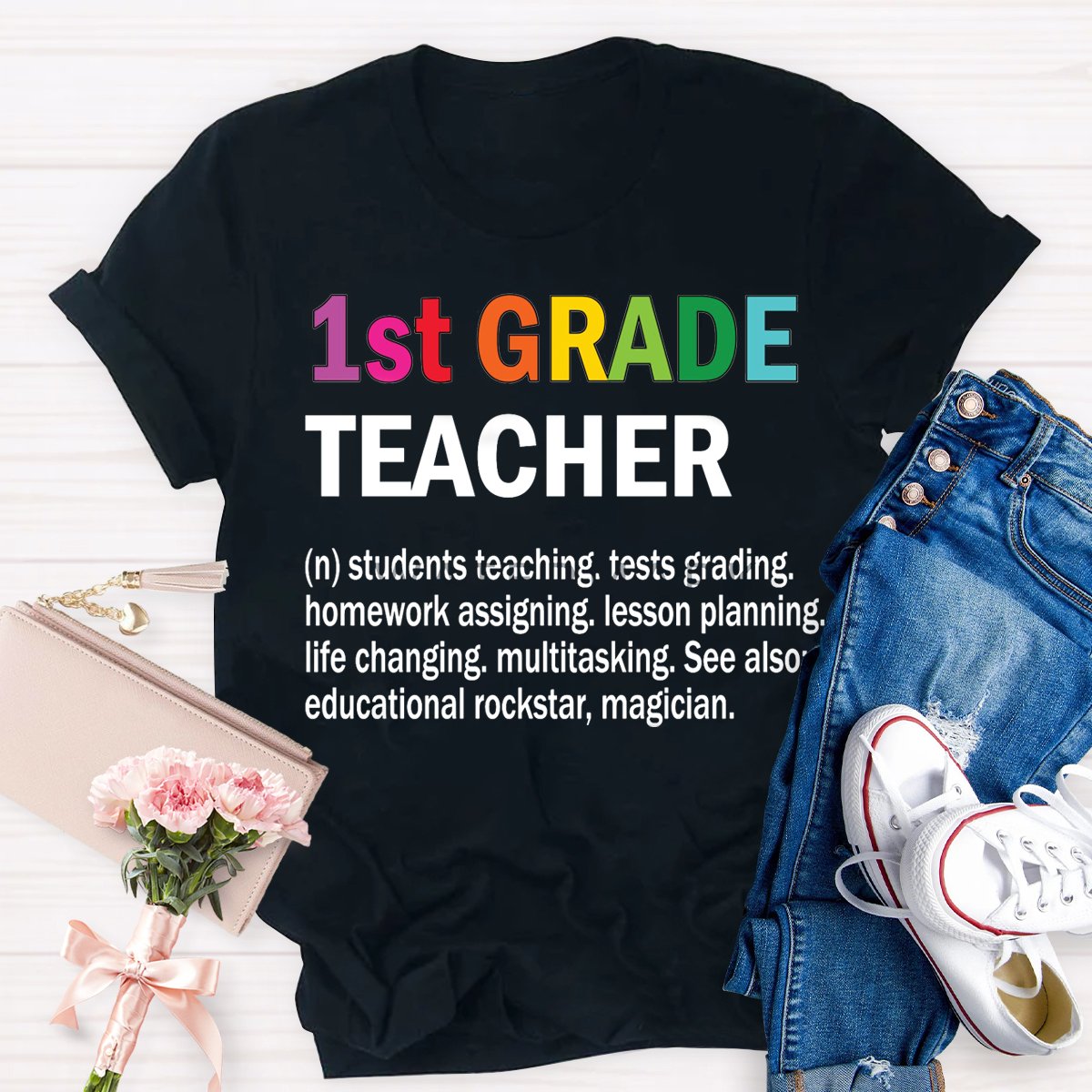 Personalized Grade Teachers Defination T-Shirt