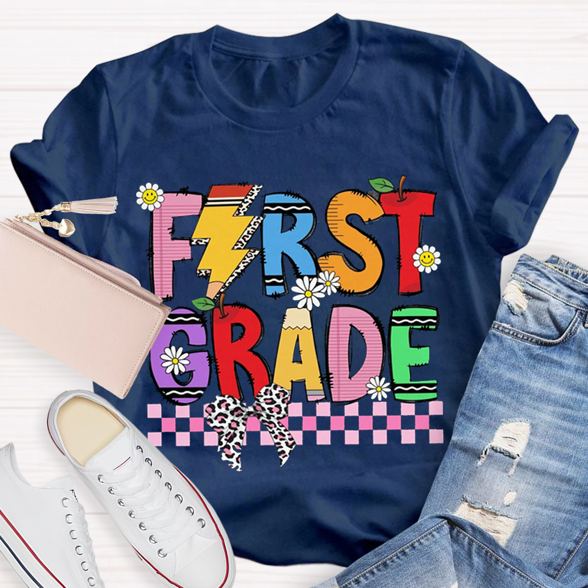 Personalized Grade Dream Team Teacher Squad T-shirt