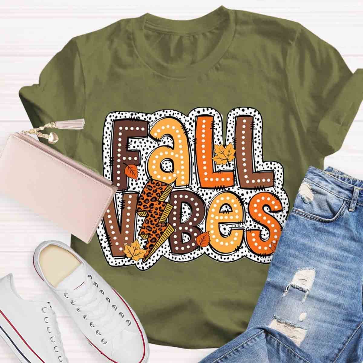 Autumn Design Fall Vibes Shirt