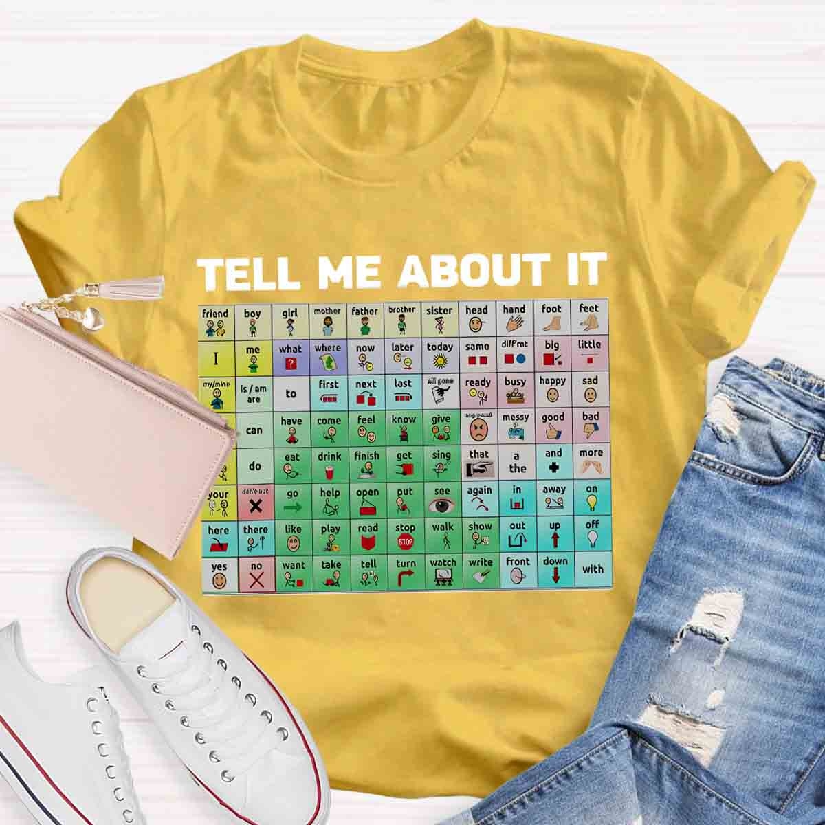 Tell Me About It Speech Therapy Shirt