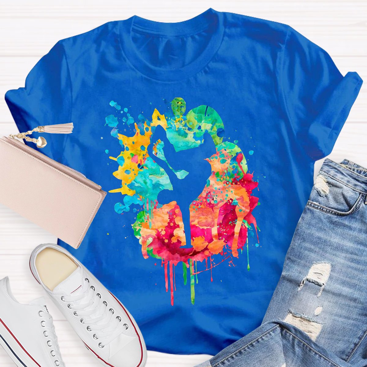 Watercolor Dancer Teacher Shirt