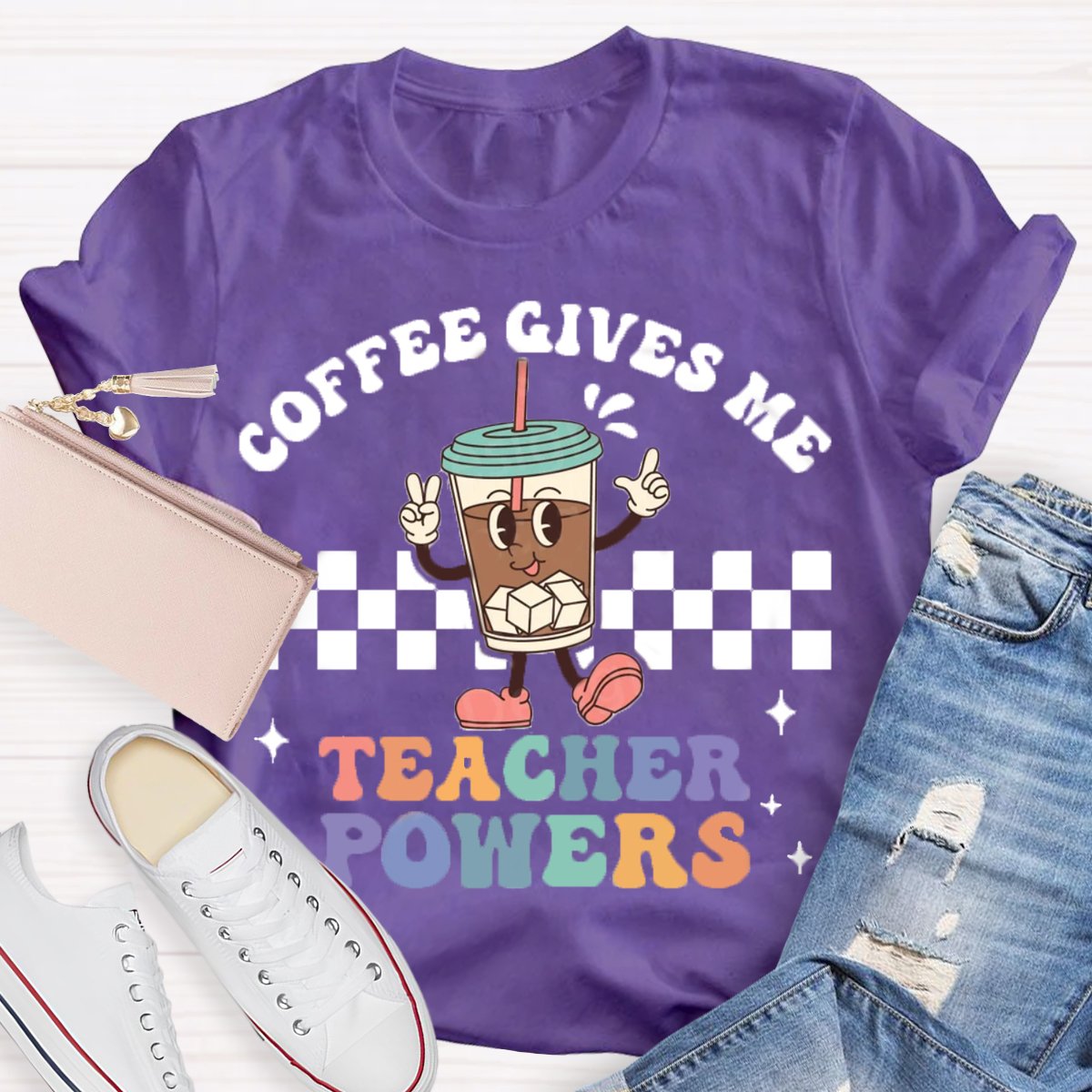 Coffee Gives Me Teacher Powers T-Shirt