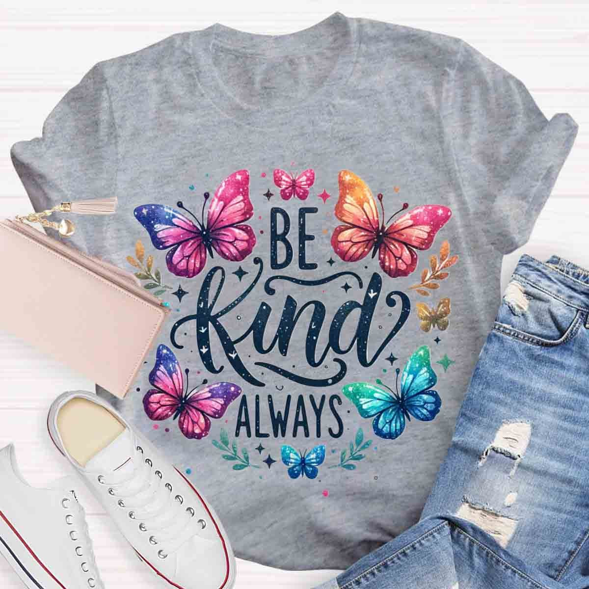 Be Kind Always Floral T-Shirt