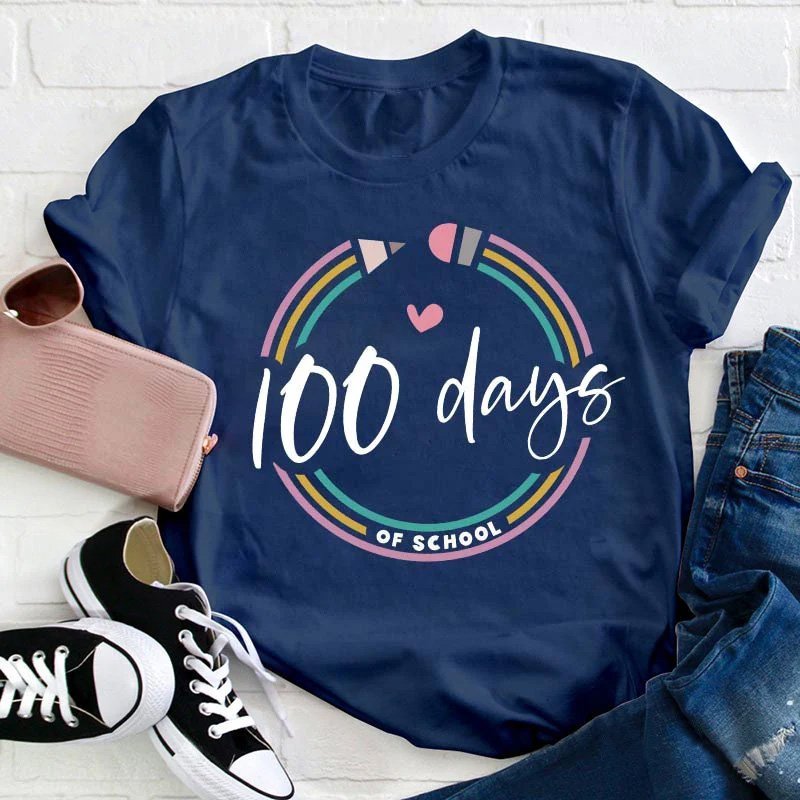 100 Days Of School Teacher T-Shirt