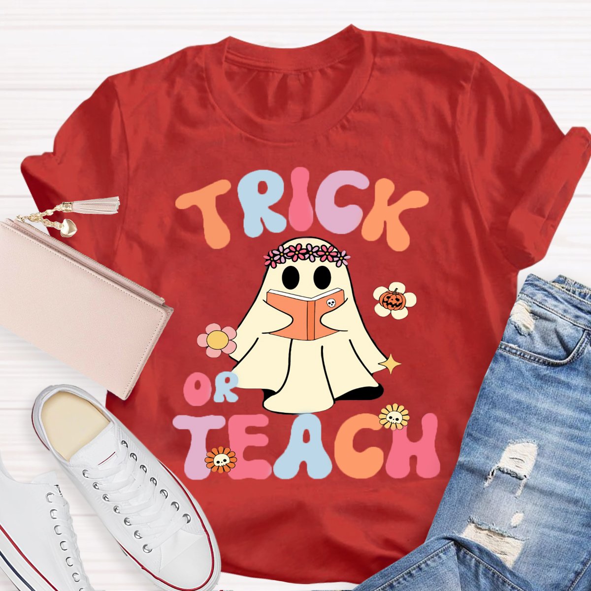 Trick Or Teach Teacher Halloween Shirt