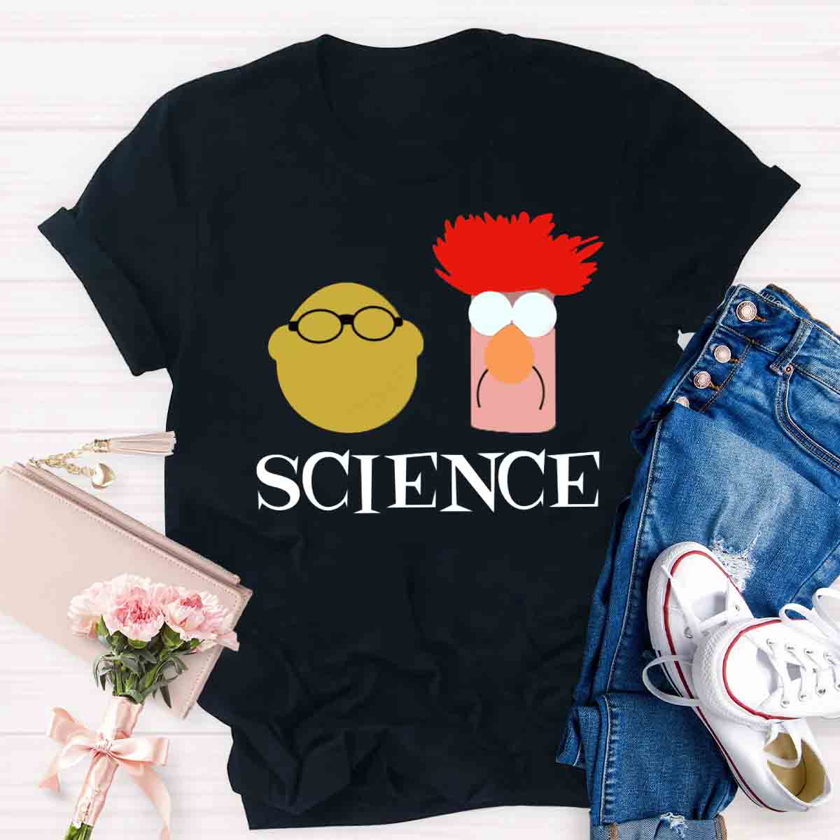 Science with Bunsen and Beaker T-shirt