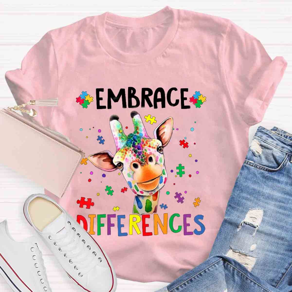 Embrace Differences Special Education Teachers T-Shirt