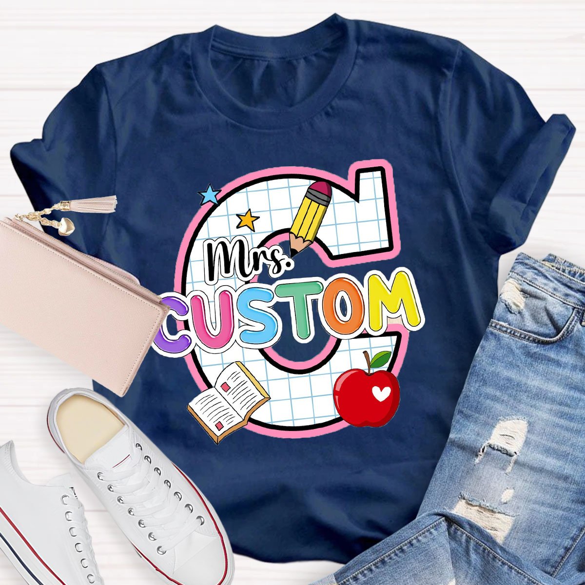 Personalized Your Name With Artistic Letters T-Shirt