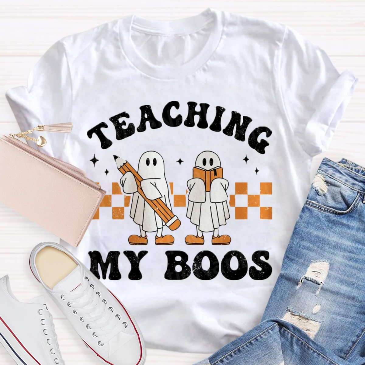 Teaching My Boos Halloween Teacher Funny Ghosts  Shirt