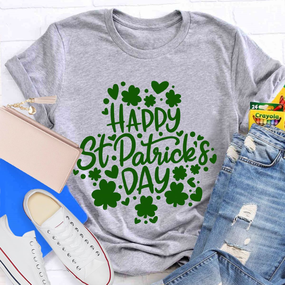 Happy St Patrick's Day Shamrock T-Shirt