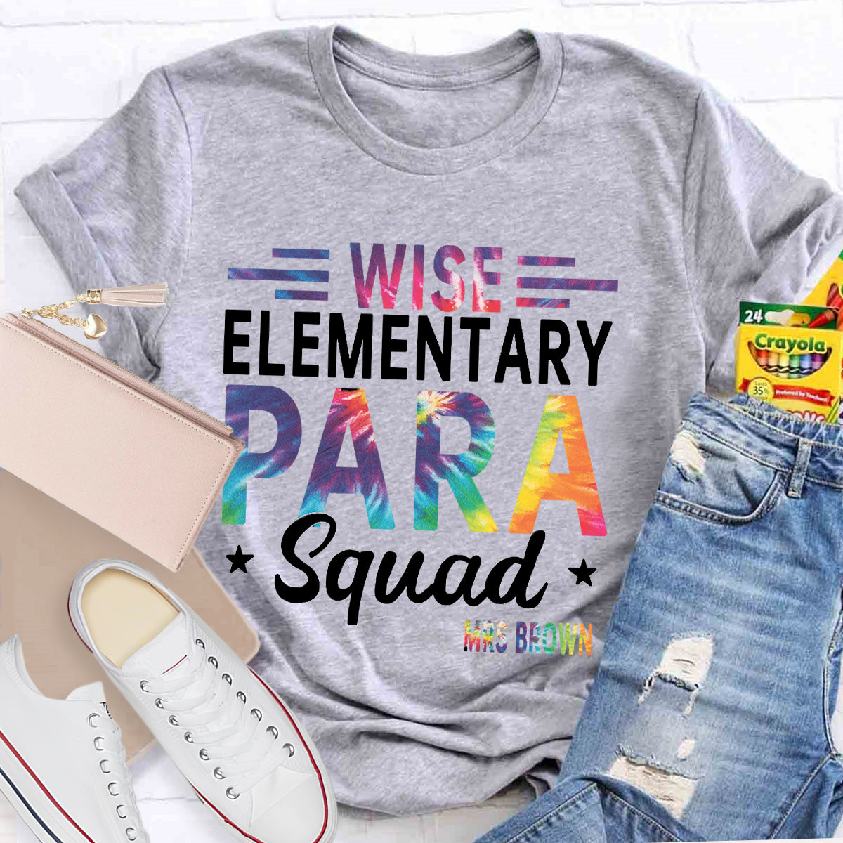Personalized Name Wish Elementary Para Squad T-shirt