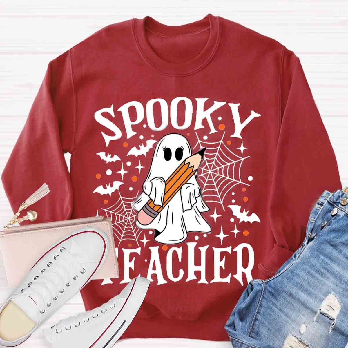 Spooky Teacher Halloween Sweatshirt