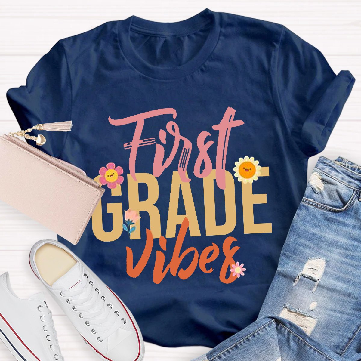 Personalized First Grade Viber Teacher Shirt