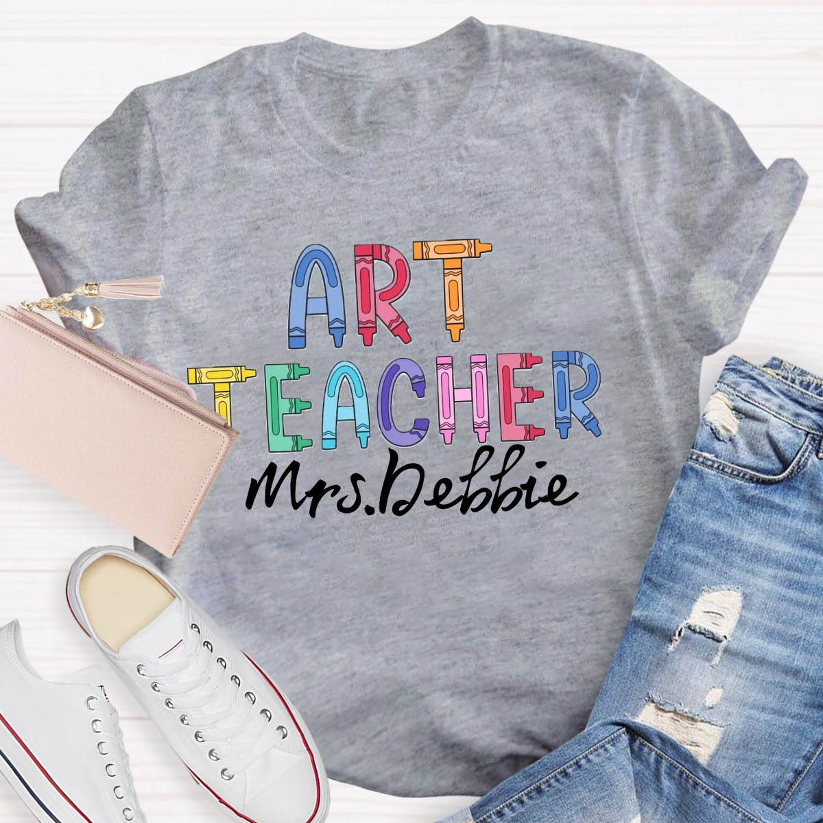 Personalized Art Teacher Art Lover T-Shirt