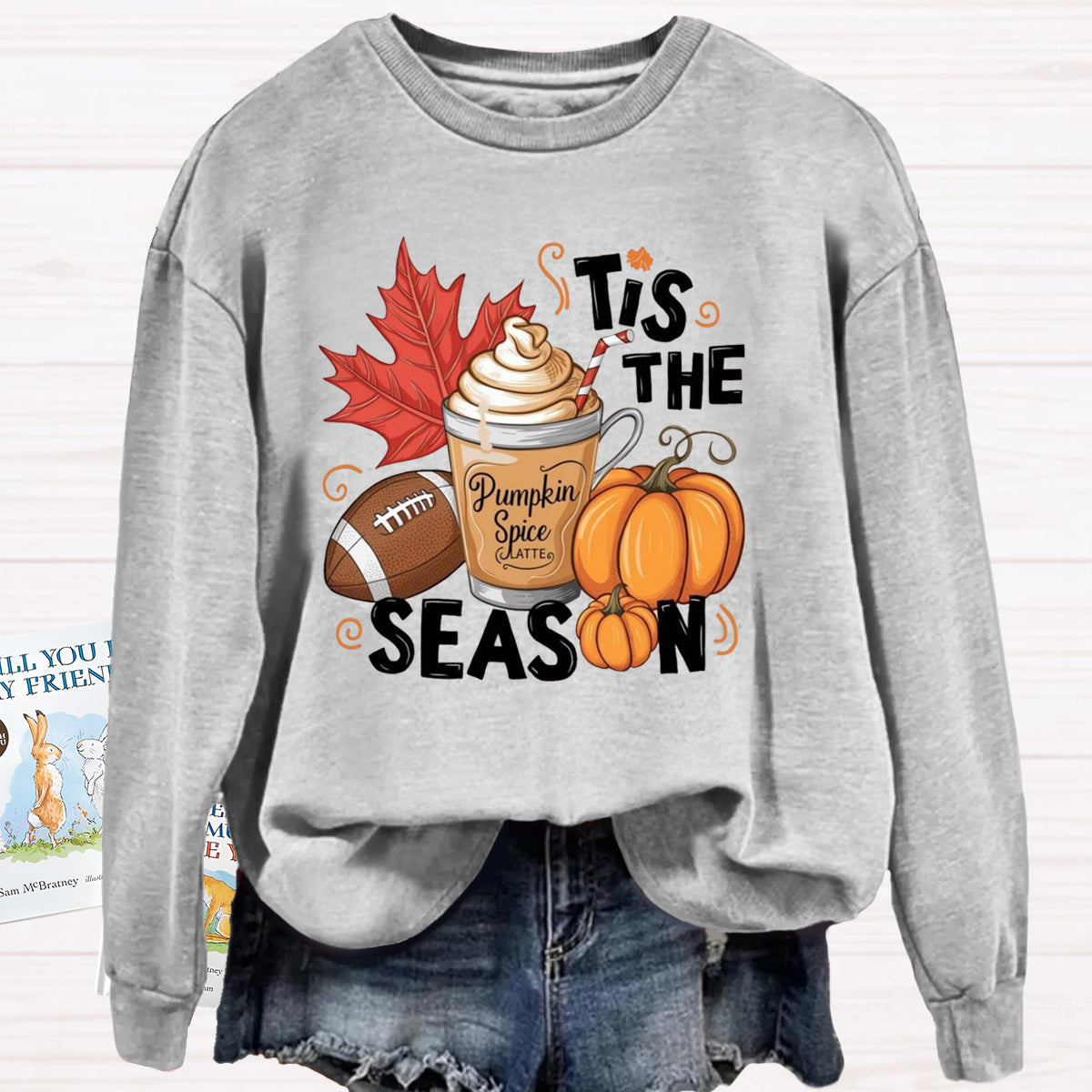 Tis The Season Pumpkin Game Ball Sweatshirt