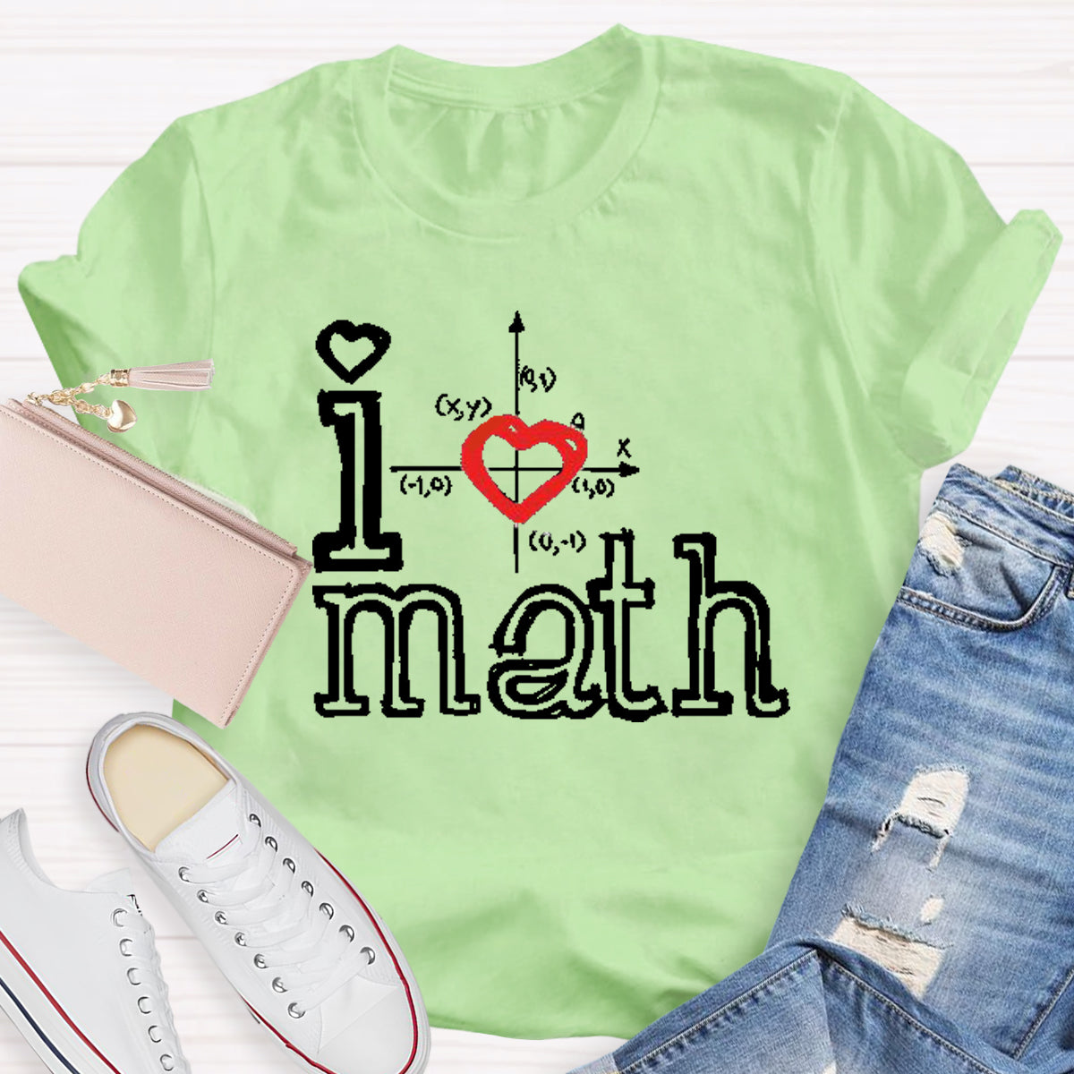 I Love Math Teacher T-Shirt