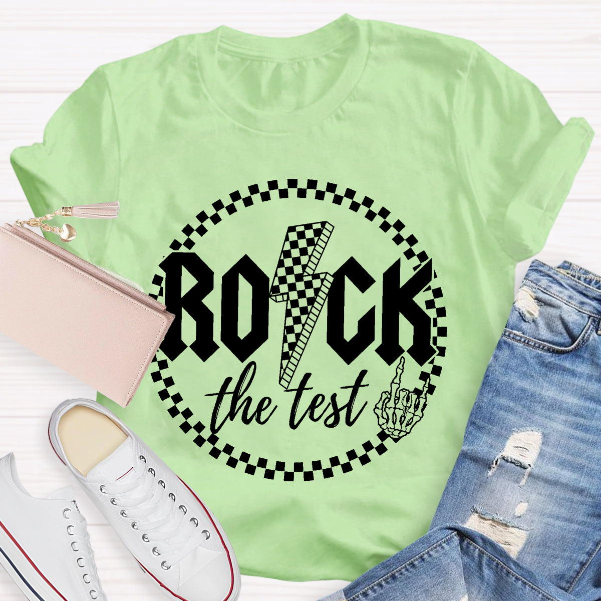 Rock The Test Teacher T-Shirt