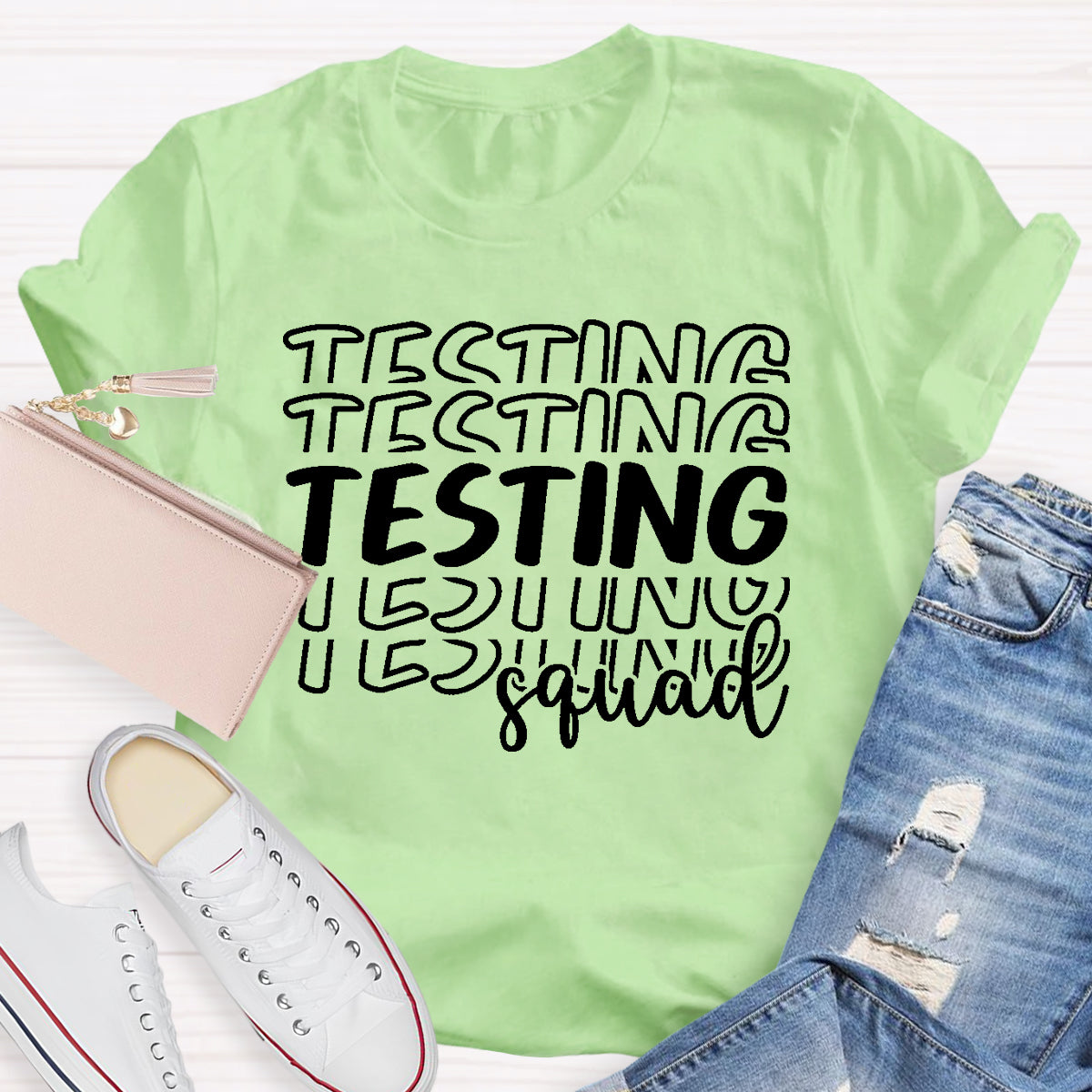 Testing Squad Teacher T-Shirt