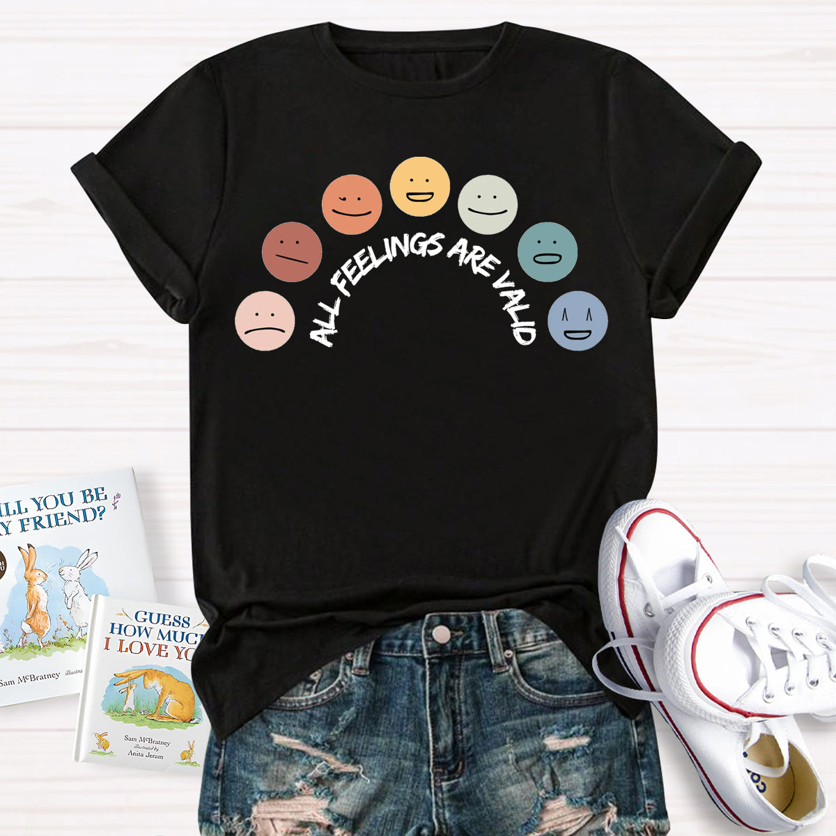 All Feelings Are Okay Teacher T-Shirt