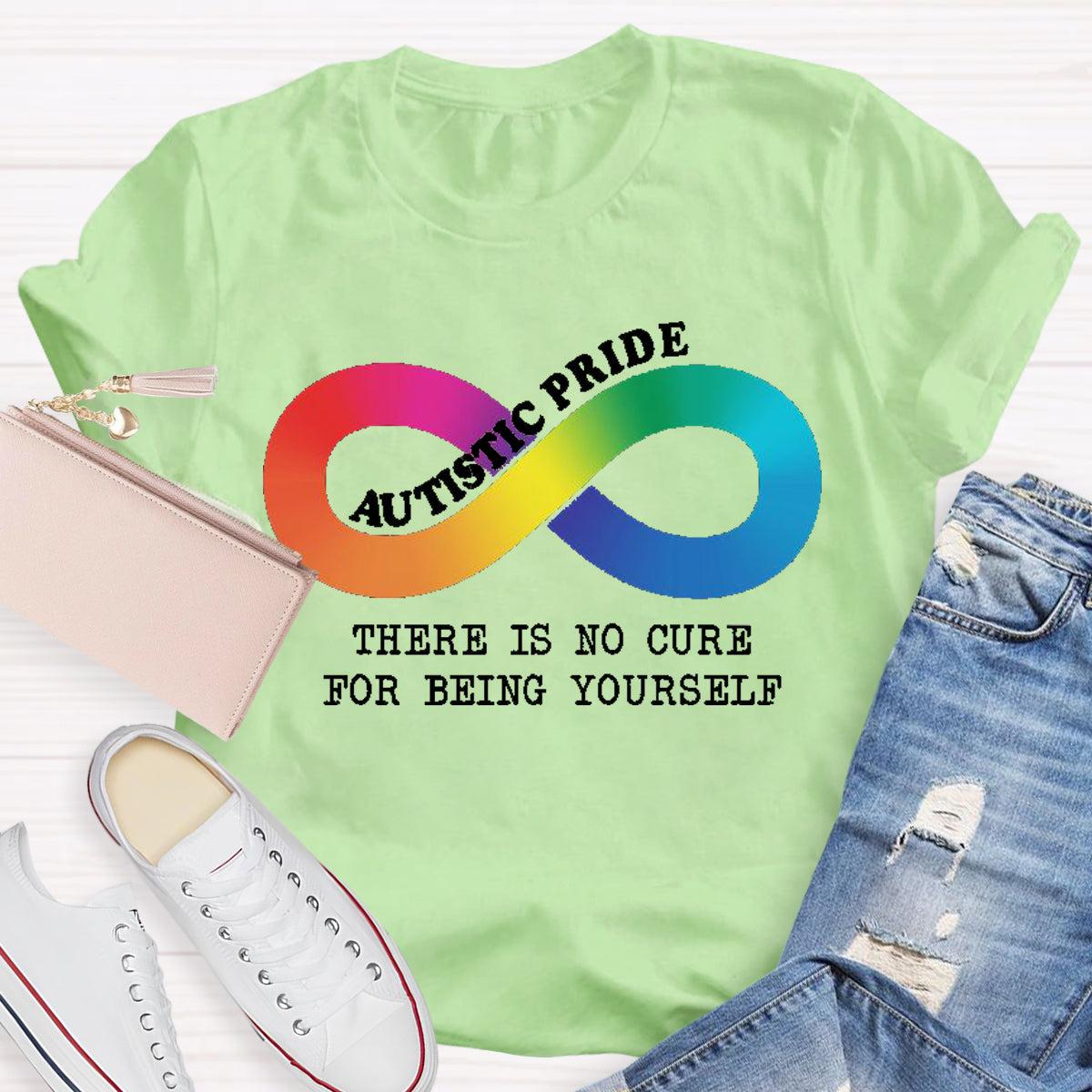 Autistic Pride There Is No Cure For Being Yourself  T-Shirt