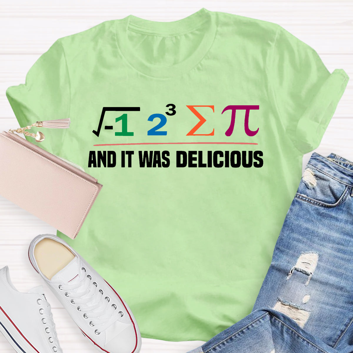 I Ate Some Pie And It Was Delicious Funny Math T-Shirt