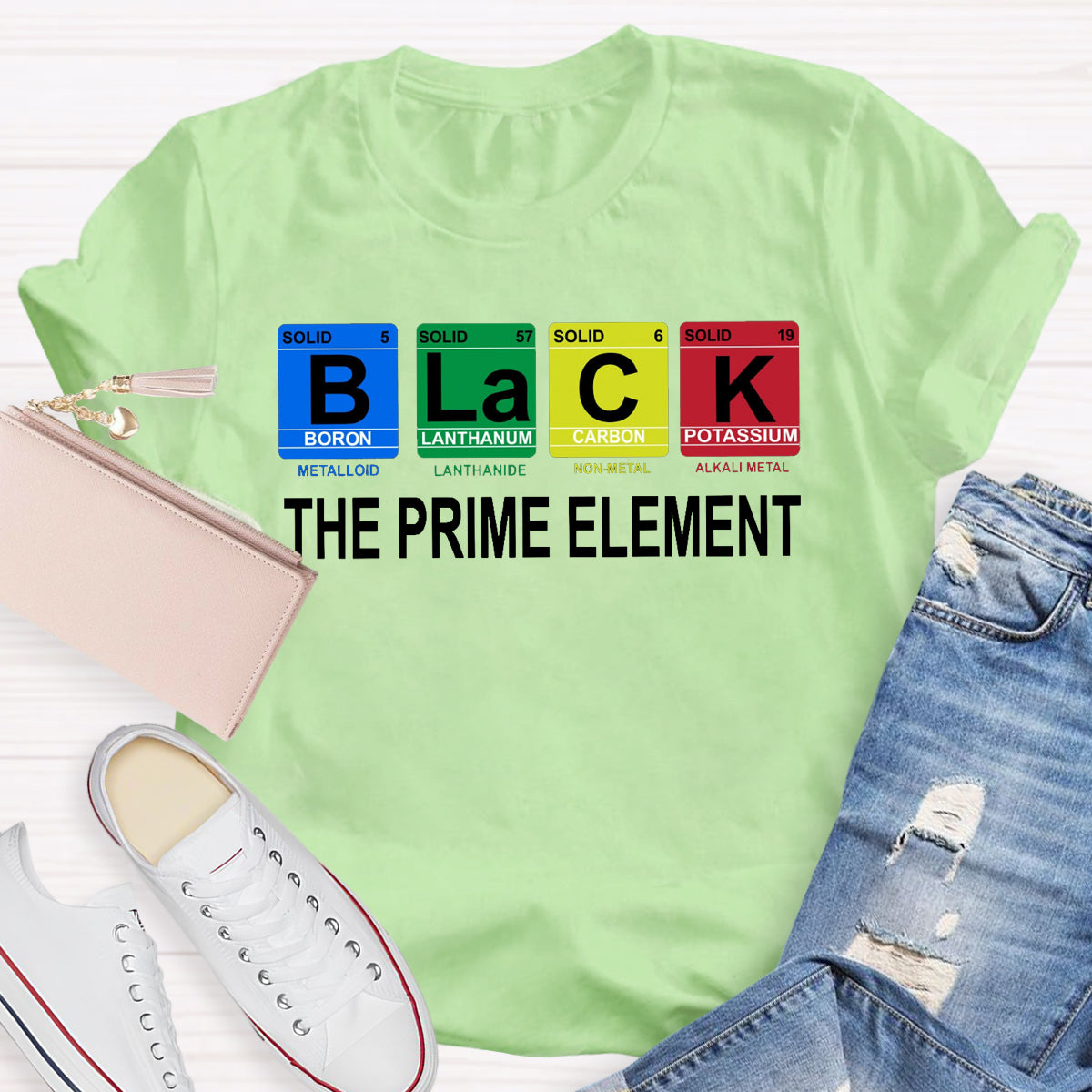 Black The Prime Element T-Shirt