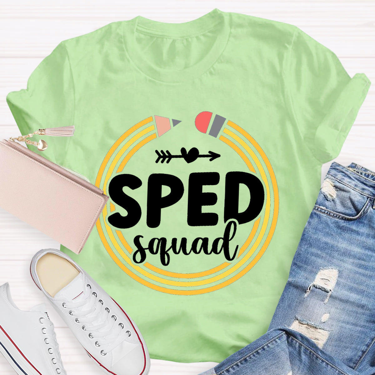 Sped Squad Pencil Teacher T-Shirt