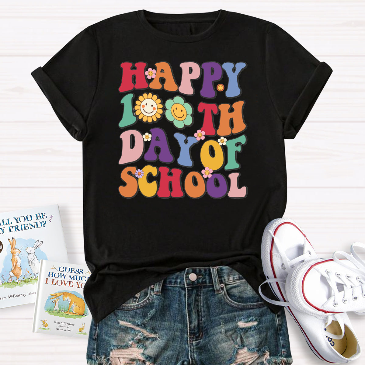 Happy 100th Days Of School Teacher T-Shirt