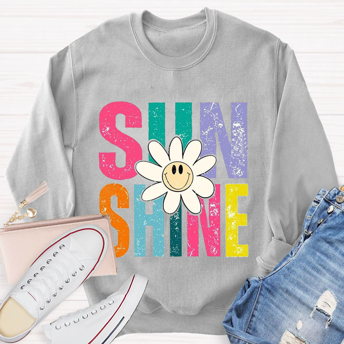 Positive Sunshine Teacher Sweatshirt