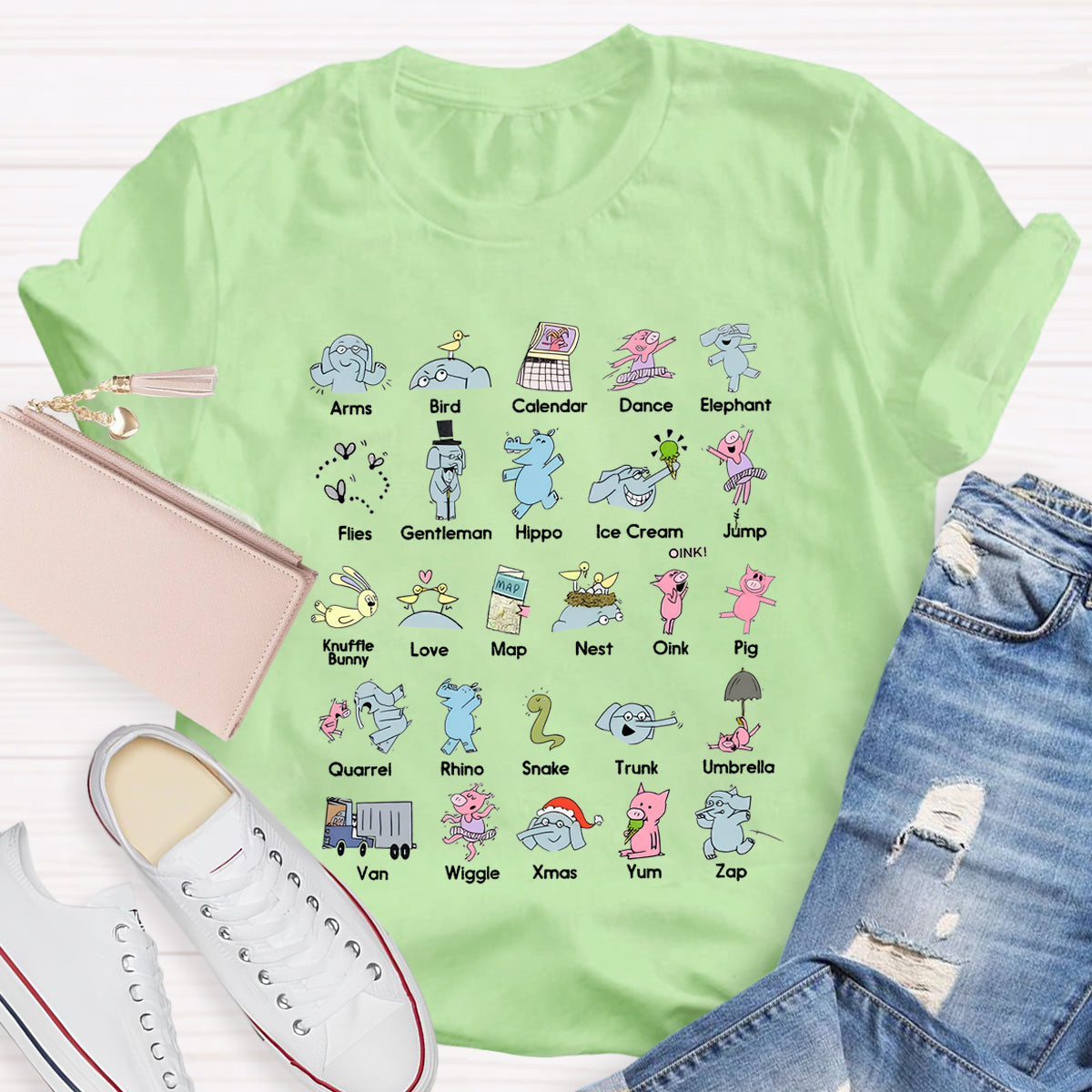 Alphabet Children's Book Teacher T-Shirt