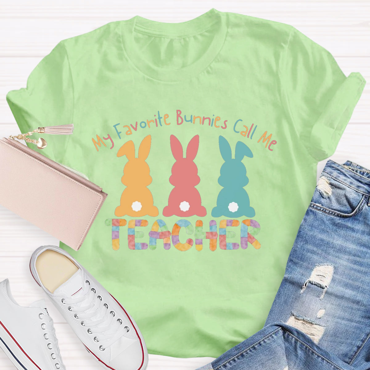 My Favorite Bunnies Call Me Teacher T-Shirt