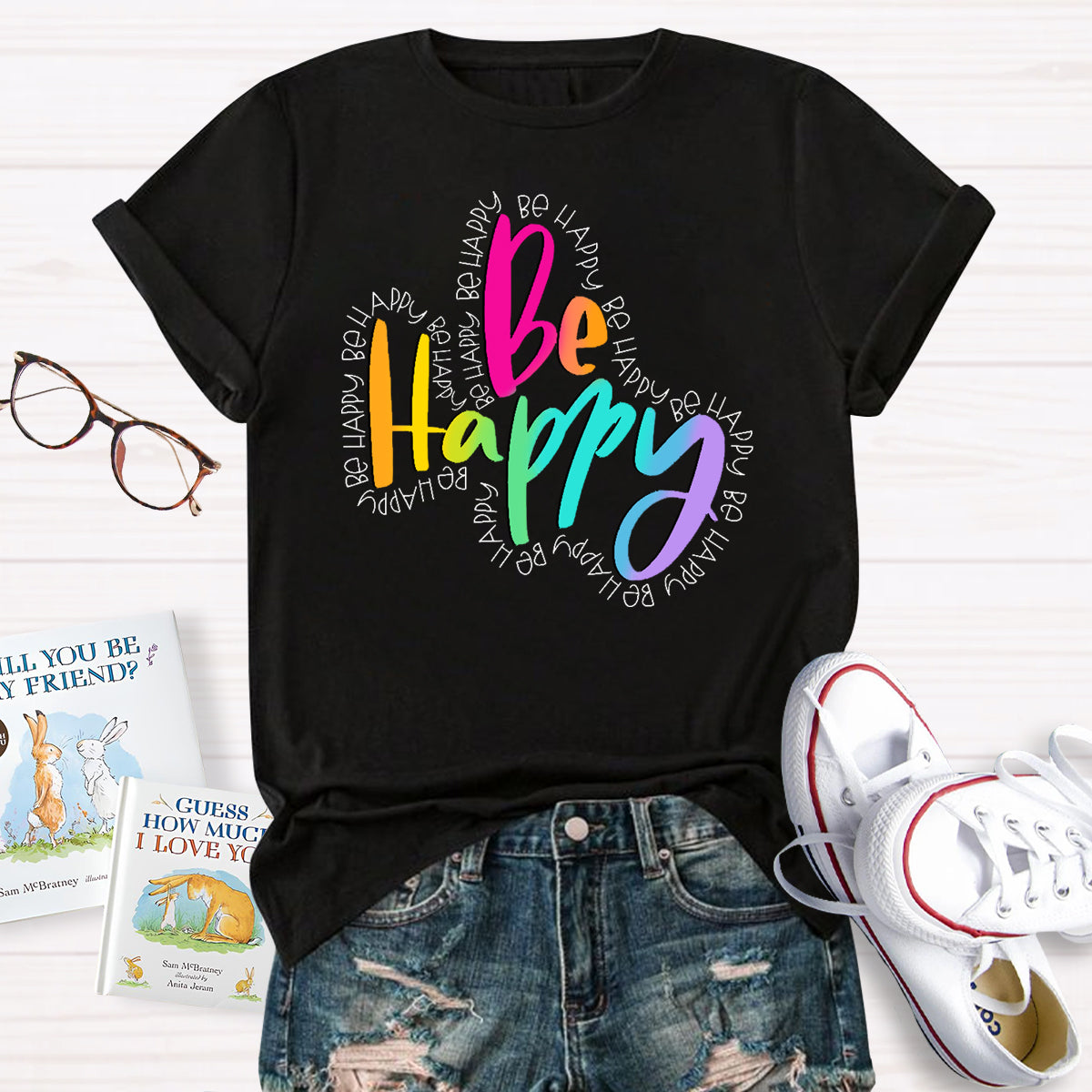 Be Happy Teacher T-Shirt