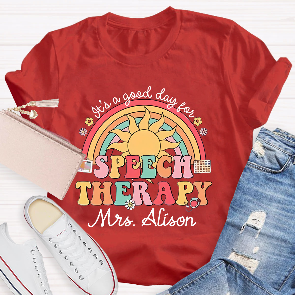 Personalized Name It's A Good Day For Speech Therapy T-Shirt