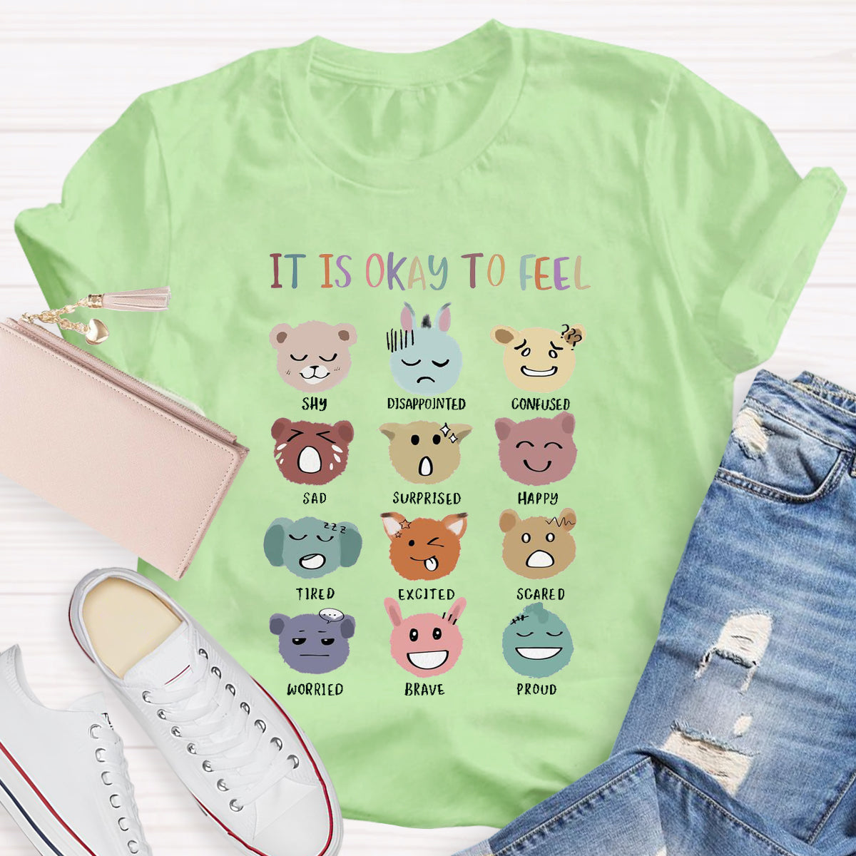 It is Okay Feel All Emotions T-Shirt