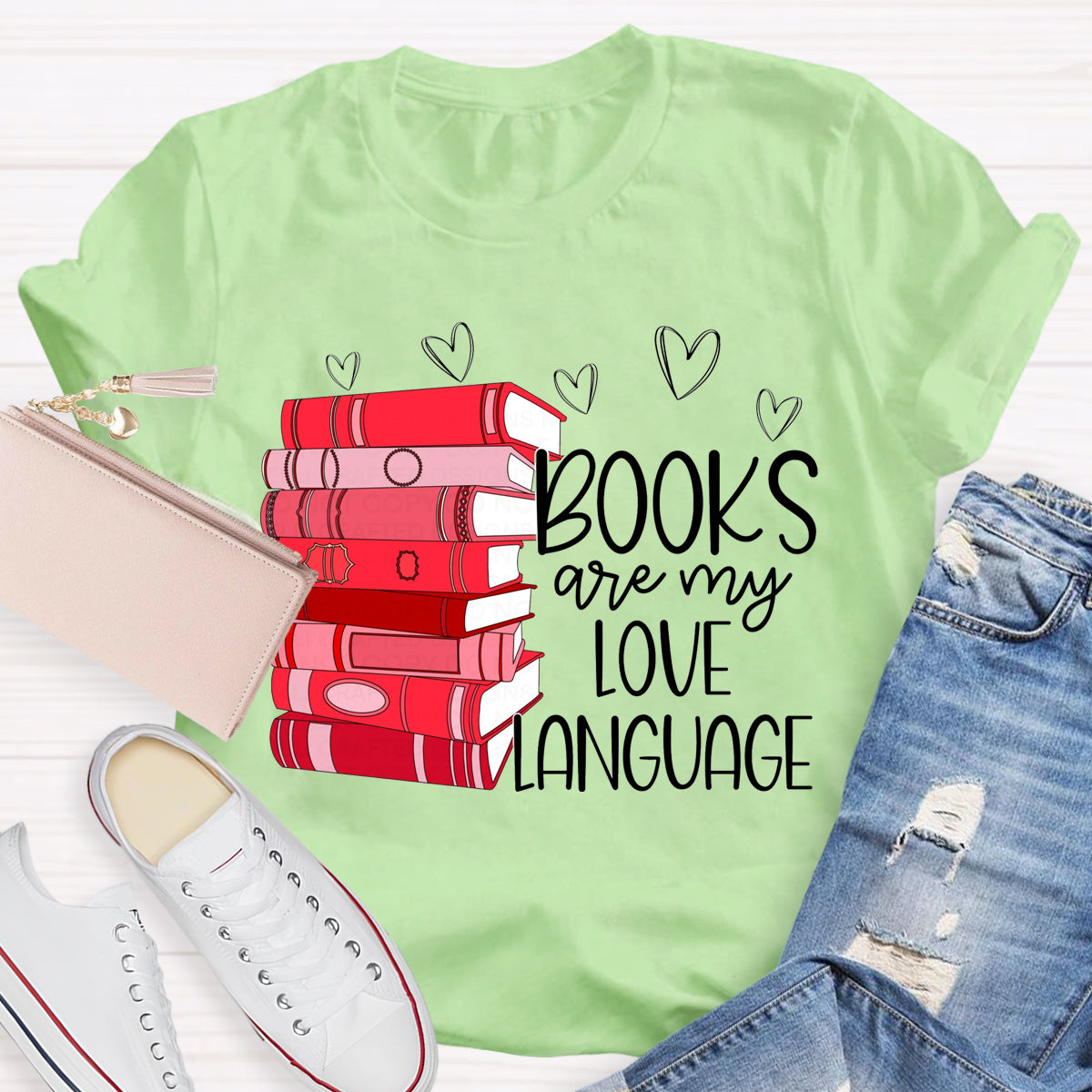 Books Are My Love Language T-Shirt