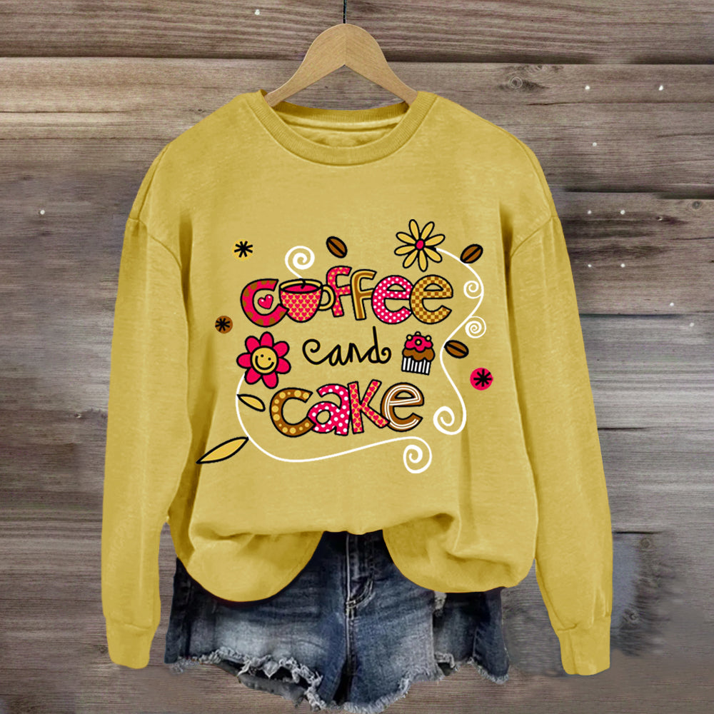 Coffee And Cake Happy Holiday Sweatshirt