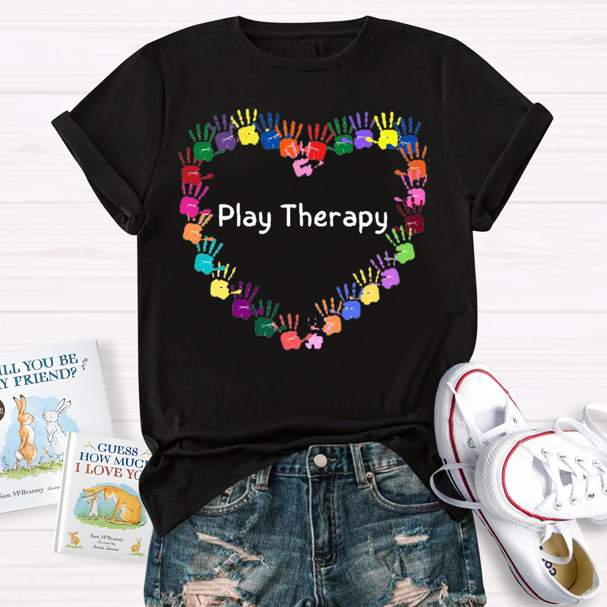 Heart Play Therapy Teacher T-Shirt